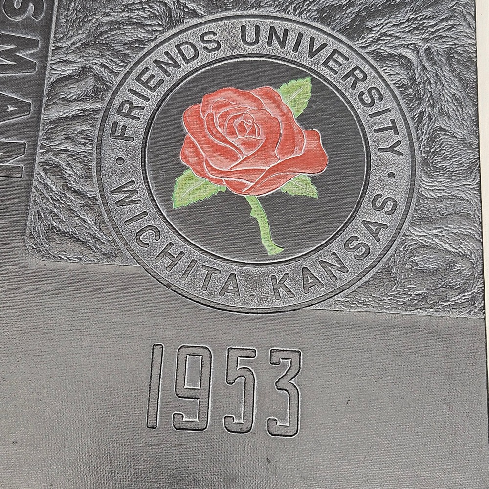 1953 Friends University Yearbook The Talisman Wichita Kansas Vintage Hardcover - Picture 2 of 10